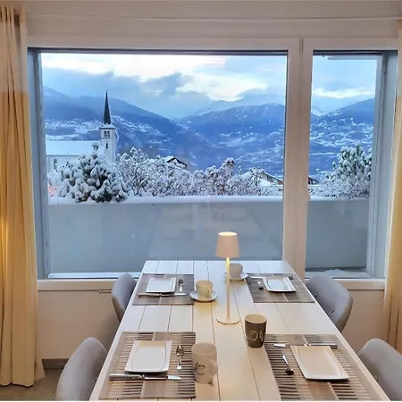 Spacieux Et Cosy, Vue Imprenable Apartmán Arbaz