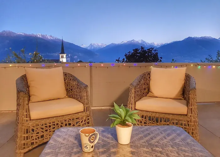 דירה Spacieux Et Cosy, Vue Imprenable Arbaz